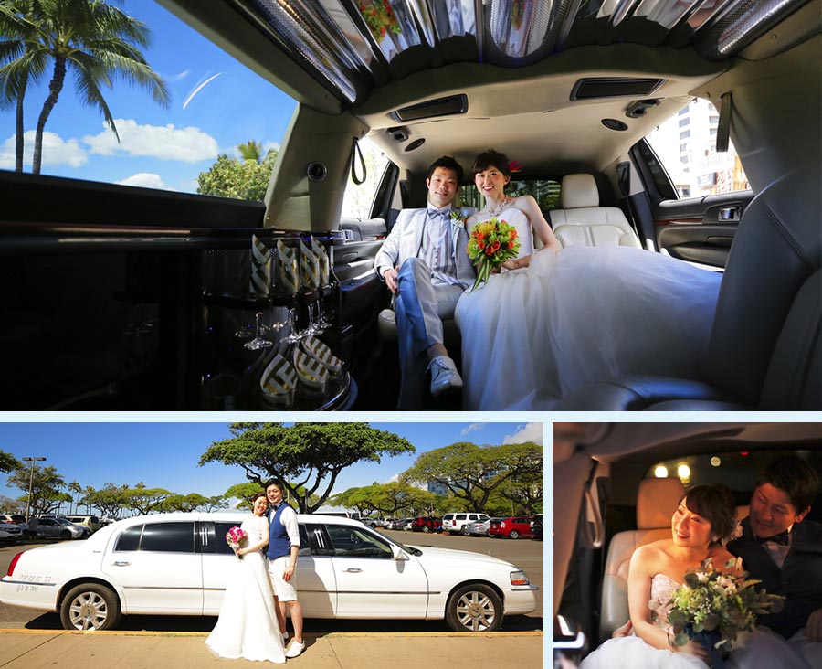 リムジン ハワイで結婚式 ウェディングするならロイヤルカイラ