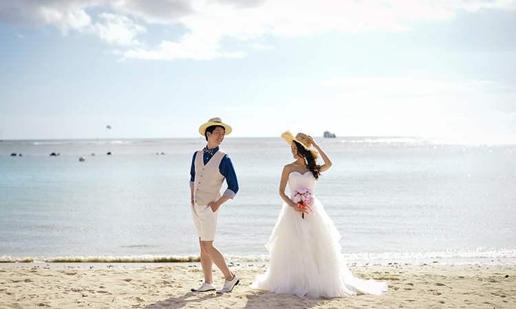 プリンセス ビーチフォトプラン ハワイで結婚式 ウェディングするならロイヤルカイラ